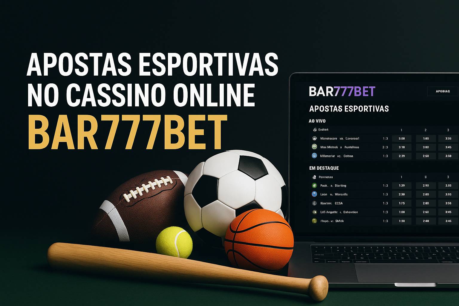 Apostas esportivas no cassino online BAR777BET