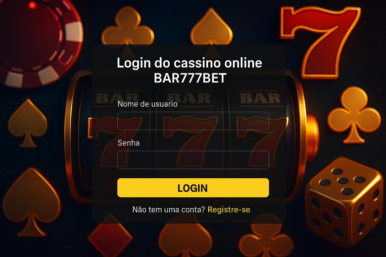 Login no Cassino BAR777BET